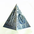 thumbnail image 2 of 6Pack Metal Pyramid Bank Golden Color Desk Decoration For Home And Office Use, 2 of 8