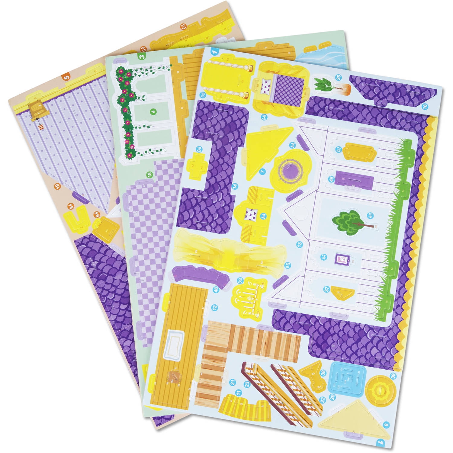 melissa and doug pretty purple dollhouse
