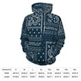 thumbnail image 2 of Paisley Bandana Pattern Oversized Hoodies For Woman Pullover With Pocket Comfortable Fation Pullover Hoodie S-5XL, 2 of 4