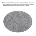 thumbnail image 3 of Uxcell 10.2" Dia. Adhesive Non-Slip Backed Felt, 2 Pcs 5mm Thick Round Lamp Base Anti-Slip Mat Anti-Scratch Pad, Gray, 3 of 6