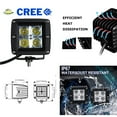 thumbnail image 2 of A-Pillar LED Pod Light Kit For 2016-up Honda Pilot, Includes (2) 20W High Power LED Cubes, Windshield A-Pillar Mounting Brackets & On/Off Switch Wiring Kit, 2 of 8