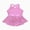 Pink, variant on renvena Kids Girls Dancer X-Back Sequined Hip-hop Jazz Tap Dance Skirted Leotard Dress