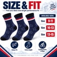 thumbnail image 6 of Cycling Socks 3-Pack, Cushioned Crew Bike Socks, Half Terry Athletic Sports Socks, Star Print, Unisex, Size 10-13, 6 of 6