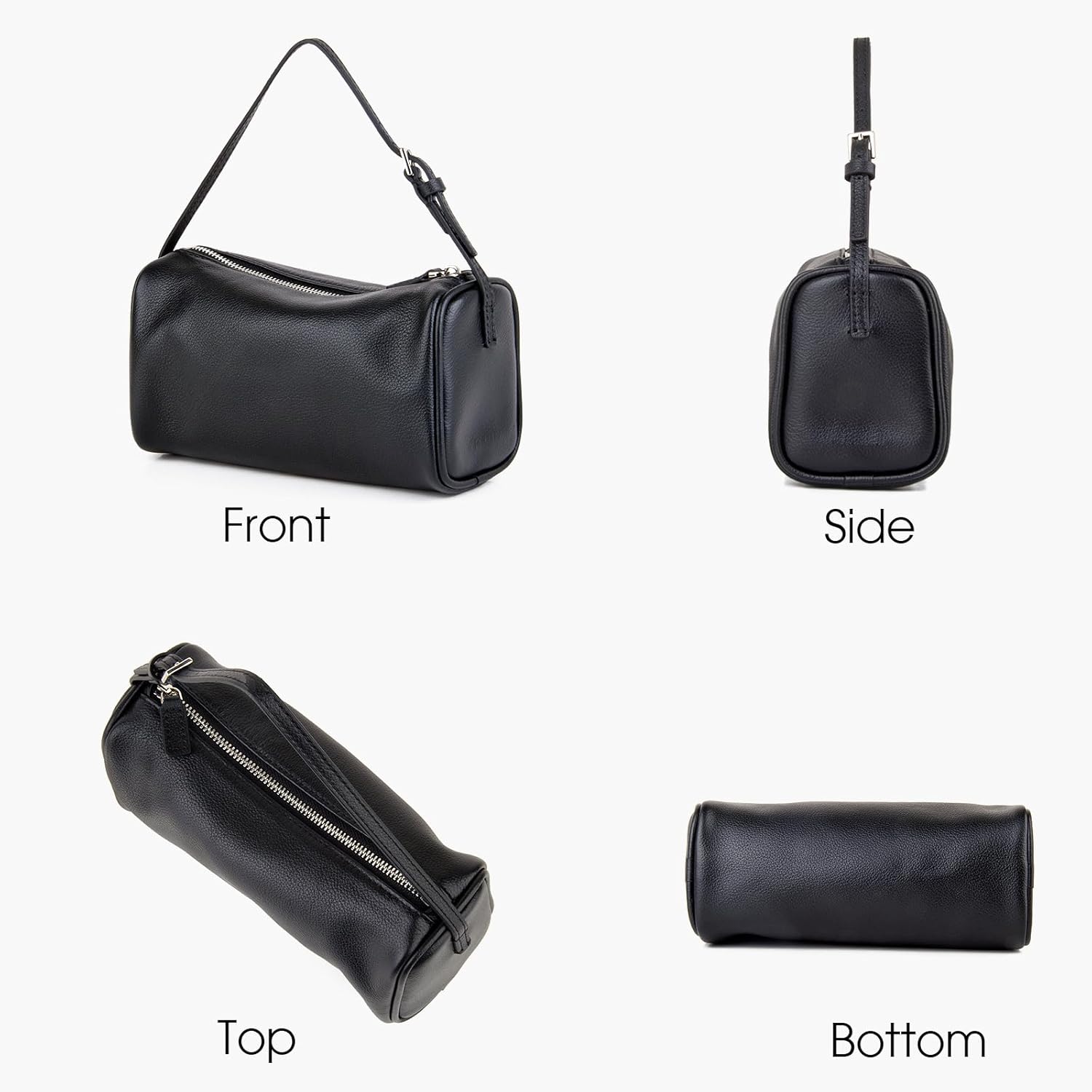Kwuty Premium Full-Grained Leather Crossbody Purses for Women, Hobo Bags for Women Crossbody with Adjustable Strap