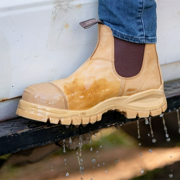 Blundstone Mens Extreme Series Steel Toe Chelsea Work Boot Wheat 989 Waterproof Walmart Business Supplies