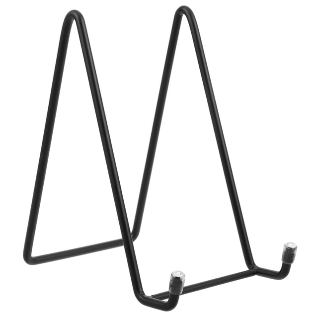 Shisuyan Metal Plate Holder Display Stand Easel Stand Display Holder For Picture Decorative Plate Photo Easel Artistic Work Support (S)