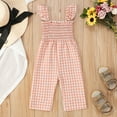 thumbnail image 7 of Utlike Girls Jumpsuit Toddler Sleeveless Lattice Prints Tops Bottoms Jumpsuit Romper Versatile Playsuits Size 2 Years-3 Years, 7 of 7