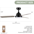 thumbnail image 4 of Simple Deluxe 44 inch 3 Speed Ceiling Fan with LED Light and Remote Control, 4 of 8