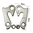 thumbnail image 4 of Sijiali Derailleur Hanger Simple Solid Smooth Surface Bicycle Frame Gear Tail Hook Parts for Bicycle, 4 of 10
