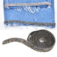thumbnail image 3 of Rhinestones Banding, Pretty Design 1m Length Rhinestone Trim Easy Cutting Easy Fixing With Glue For DIY Gold,Transparent Gray, 3 of 8