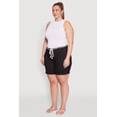 thumbnail image 3 of Womens Plus Size Rope Belted Shorts, 3 of 5