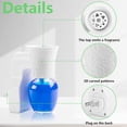 thumbnail image 3 of 4 Pcs Wall Fragrance Oil Plug In Diffuser Rotary Design Empty Bottles Home Office Scent, 3 of 7
