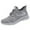 Grey, variant on HBFAGFB Sneakers for Women Mesh Breathable Color Blocking Flat Bottom Lightweight Shoes Black Size 36