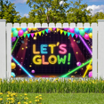 thumbnail image 2 of Neon Theme Glow Party Banner Colorful Design for Dance Party Indoor Event Celebration, 2 of 9