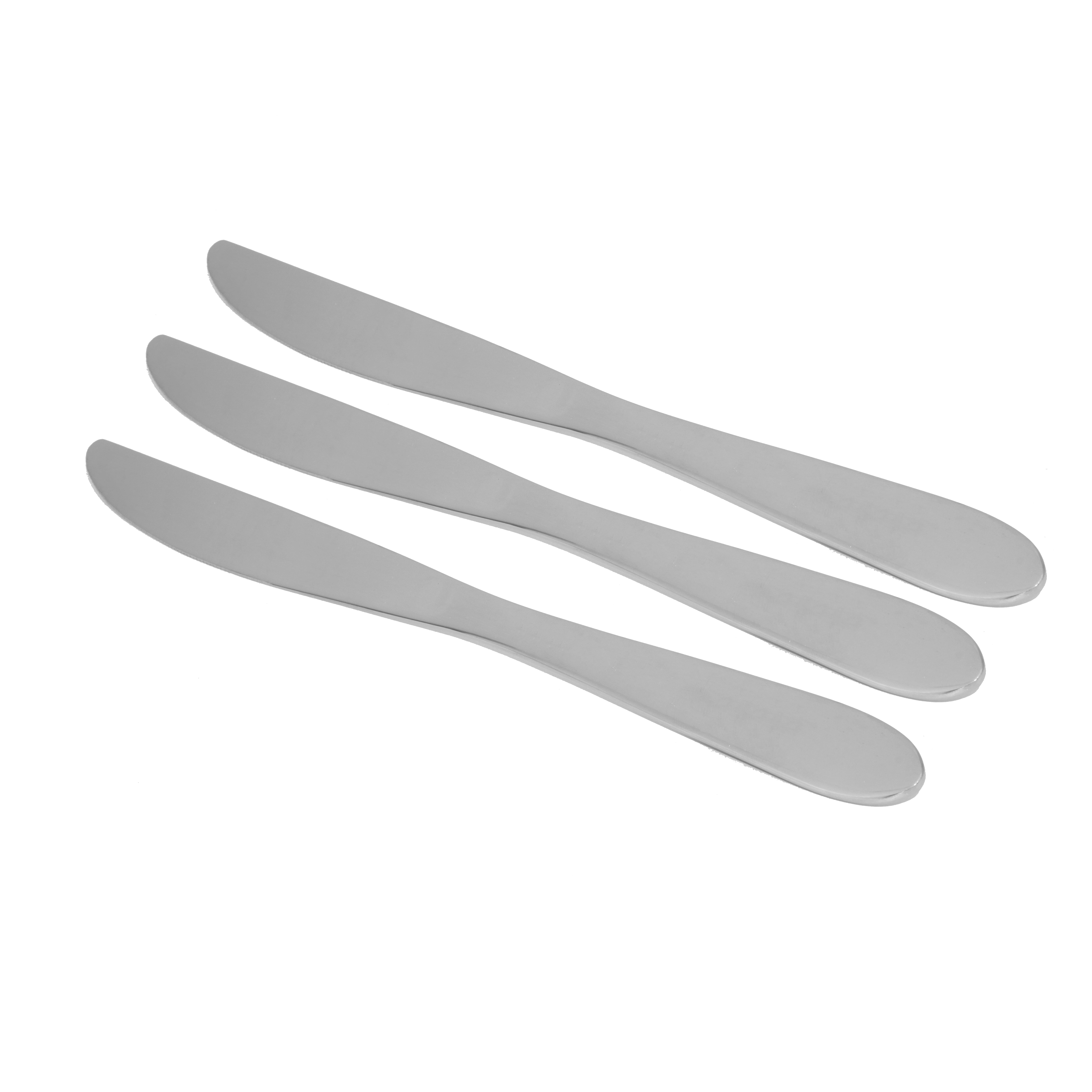 Mainstays Breck 3 Piece Stainless Steel Dinner Knife Set