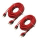 thumbnail image 3 of Cable RCA macho a macho para coche, 2 unidades, 5 m de largo, universal, recubierto de goma, de alta conductividad para sistema estéreo., 3 of 14