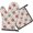 Pioneer Flower Floral Print Pattern, variant on Pioneer Flower Floral Print Pattern 1-Pack Oven Mitts Set, Heat Resistant Kitchen Gloves, 7.7" X 12"