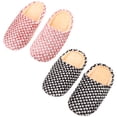 thumbnail image 1 of WASHWEPE 2Pares Pantuflas De Casa Para Invitados Con Y Suela Antideslizante, 1 of 6