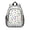 Multicolor Dog Paw, variant on Black Cat Silhouette Pink Pattern Backpack for School, Cute School Bag with Adjustable Shoulder Straps and Padded Back, 15"x11.42"x5.5"