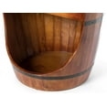 thumbnail image 6 of Freestanding Rustic Wooden Wine Barrel Storage - Wine Bottle Holder and Organizer Ideal for Home Decor, Bar Display, Cellar Accessories, and Dining or Living Room Decorative Wine Shelf, 6 of 8