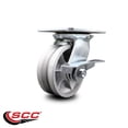 thumbnail image 2 of 5 Inch Heavy Duty V Groove Semi Steel Caster with Ball Bearing and Brake SCC, 2 of 2