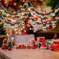 thumbnail image 1 of Christmas Tree Ribbon with Bows - 2-Meter White-Edged Decorative Ribbon for Tree Ornaments, Wreaths, and Holiday Gift Wrapping, 1 of 6