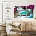 thumbnail image 4 of Elephant Stock Kuang Si Waterfall Wall Art - Horizontal Multi Panel Canvas - Living Room Wall Decor - Nature Multi Panel - Turquoise And Purple Decor - 23" x 14", 4 of 4