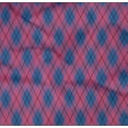 thumbnail image 4 of oneOone Cotton Poplin Twill Blue Fabric Argyle Check Quilting Supplies Print Sewing Fabric By The Yard 56 Inches Wide, 4 of 4