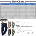 thumbnail image 3 of Cuhas Cargo Pants for Men Fall Autumn Winter Overalls Drawstring Multi Pocket Casual Pants Hiking Pants Cotton Twill Pants Army Green 1X, 3 of 6