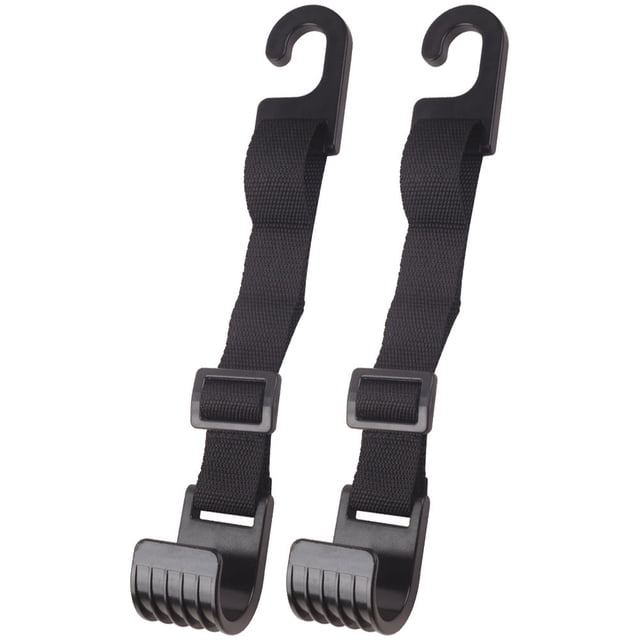 TAILTOSS 2Pcs Car Storage Hooks Black Plastic Back Seat Holder for Handbags and Groceries
