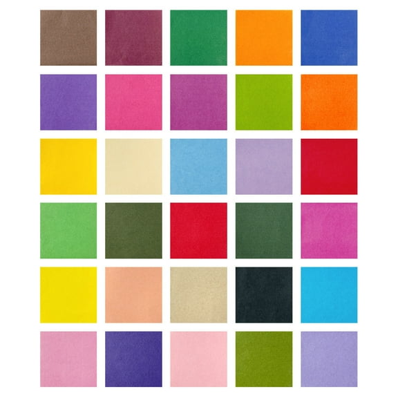 Wrapables 1.25" x 1.25" Assorted Colors Tissue Paper for Scrapbooking, Arts & Crafts, DIY 3000pcs