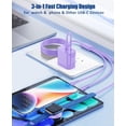 thumbnail image 2 of [MFi Certified]3 in 1 Charging Set, USB-C Wall Charger with Magnetic for Apple Watch Charger,Compatible with iPhone 17/16/15/14/13, Samsung Galaxy, for iphone Watch Series 9/8/7/6/SE/Ultra, 2 of 6