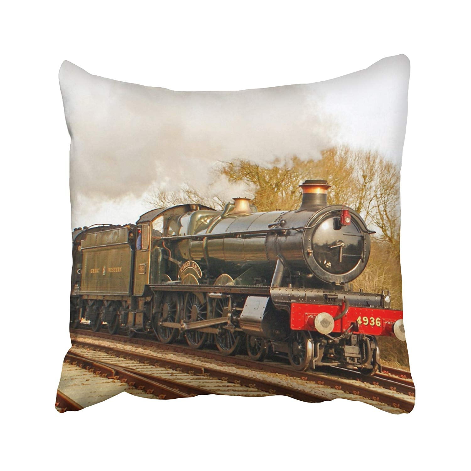 BPBOP Train Pillows Train Image Options Pillowcase Pillow Cover 18x18 ...