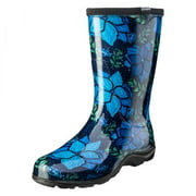 Sloggers 5018SSBL10 Womens Garden Boot, Spring Surprise Blue - Size 10