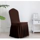thumbnail image 4 of Skirt Removable Chair Covers Stretch Spandex Washable Fitted Chair Protector Cover for Dining, Party, Ceremony dark brown, 4 of 4