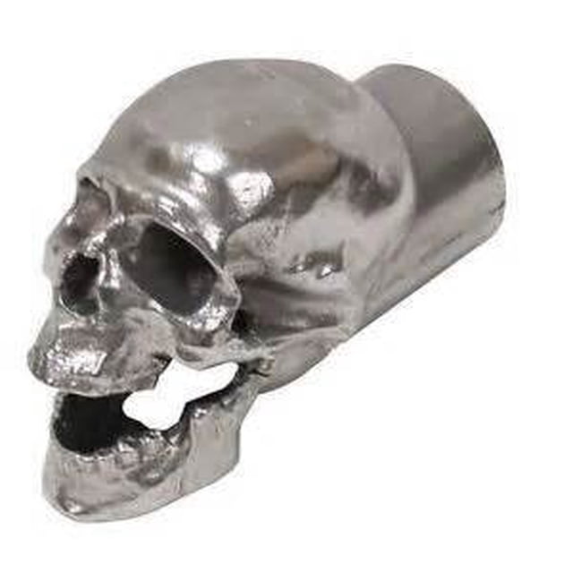 Hammered Aluminum Skull Exhaust Tips - 4", 3.5", 3", 2.5", 2.25" or 2" (3.5 Inch)