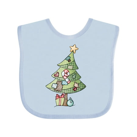 

Inktastic Christmas Tree Gift Baby Boy or Baby Girl Bib