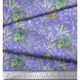 thumbnail image 3 of Soimoi Polyester Crepe Fabric Dot,Leaves & Lizard Reptile Printed Craft Fabric by The Yard 52 Inch Wide, 3 of 3