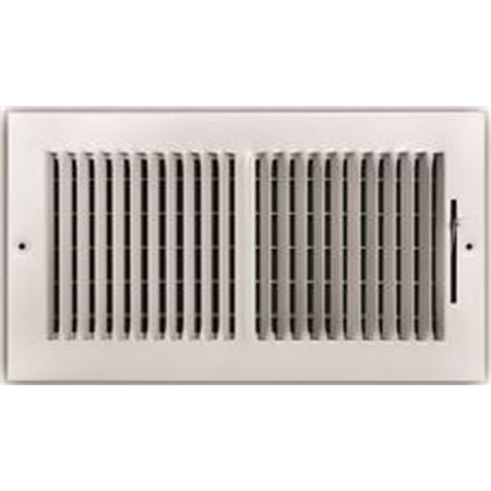 Truaire 2 Way Steel Wall Ceiling Register 12 In X 5 In White