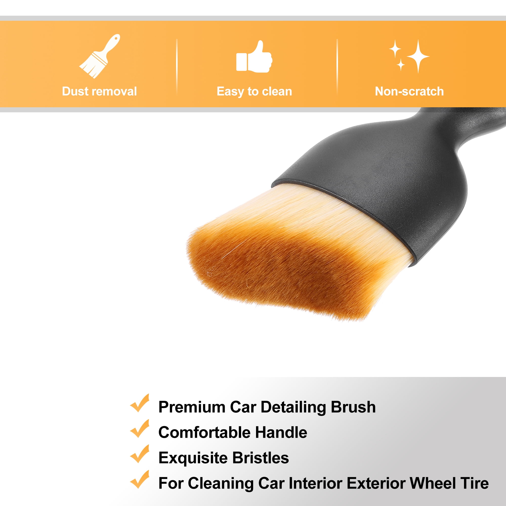 Unique Bargains Car Interior Dust Brush Soft Bristles for Dashboard Vents