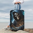thumbnail image 7 of Skull Funny Grim Reaper Play Games Travel Luggage Cover Suitcase Protector Fit for 18-21 Inch Baggage, 7 of 7