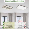 thumbnail image 6 of Fluorescent Light Covers 1 Pack 4x2 ft Magnolia Flower Ceiling Light Covers Wood Grain Light Filters for Classroom, Office & Home, Drop Ceiling Light Covers, 6 of 8