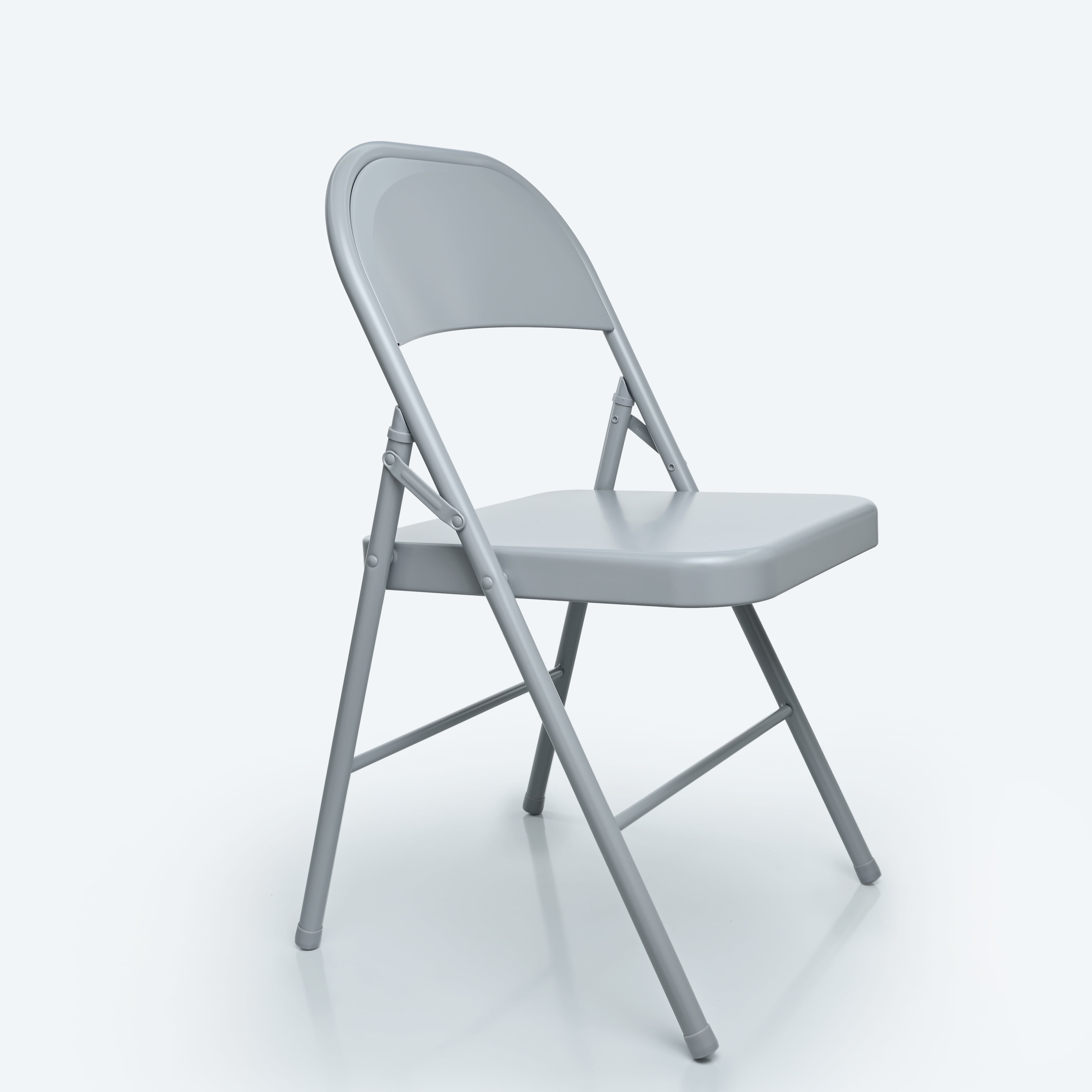 Mainstays All-Steel Metal Folding Chair, Gray