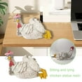 thumbnail image 2 of Good Morning Chicken Figurine Decor,Funny Resin Sitting Lying Rooster Figurine,Novelty Resin Rooster Sculptures,Chicken Decorations for Home Office Desktop Bookshelf Festival Gift E0L0, 2 of 8