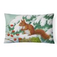 thumbnail image 1 of Carolines Treasures ASA2172PW1216 Coussin Décoratif en Tissu Écureuil Rouge Hiver, 1 of 3