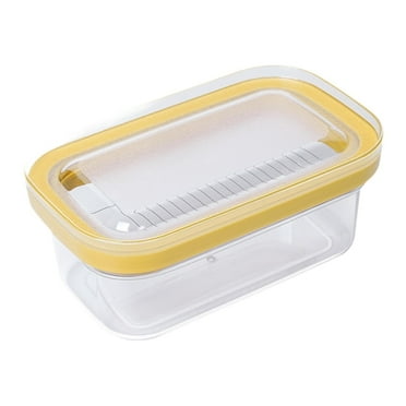 Lipstore Trancheuse à Beurre Coupe-Beurre Hermétique pour Cuisson Réfrigérateur Comptoir Marron