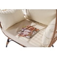 thumbnail image 6 of Wicker Egg Chair,Garden PE Rattan Patio Chair,Wicker Chair with Removable Cushion, Lounge Chair with Metal Frame and Stand,for Backyard,Porch,Bedroom,Living Room, 6 of 9