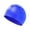 Blue, variant on Krdevn Kids' Silicone Swimming Cap, Solid Black Comfortable Durable Swim Cap, Highly Elastic for Boys & Girls,5Y-12Y