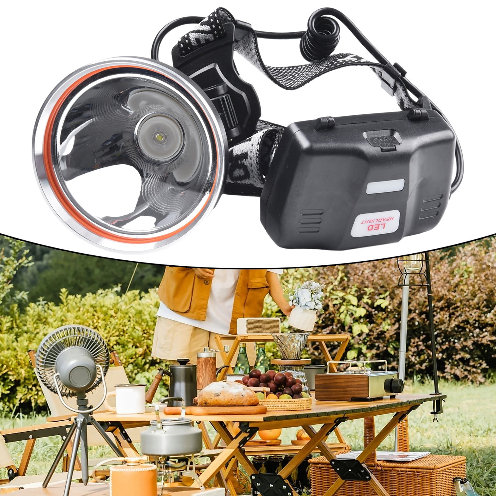 P90 50000Lm Adjustable Headlamp Super Bright Led Headlight Flashlight Led Lamp Bright Head Mounted Flashlight