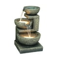 thumbnail image 1 of Hi-Line Gift Ltd Fontaine à 3 Bols avec 2 Lumières, 1 of 3